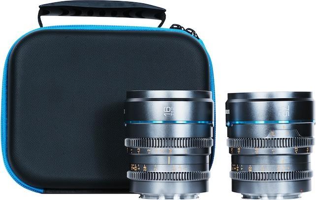 Actual product image Sirui MS-2SRG Nightwalker Series 16 & 75mm T1.2 S35 Manual Focus Cine Lens Bundle (RF Mount, Gun Metal Gre (APS-C / DX)