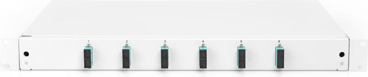Actual product image Digitus Extendable fiber optic - splice box 1U Equipped 6x SC duplex incl. M 25 screw splice cassette F...