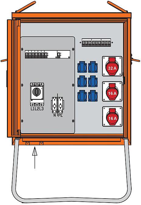 Walther Werke WAL WV0310R1 Verteilerschrank 44kVA