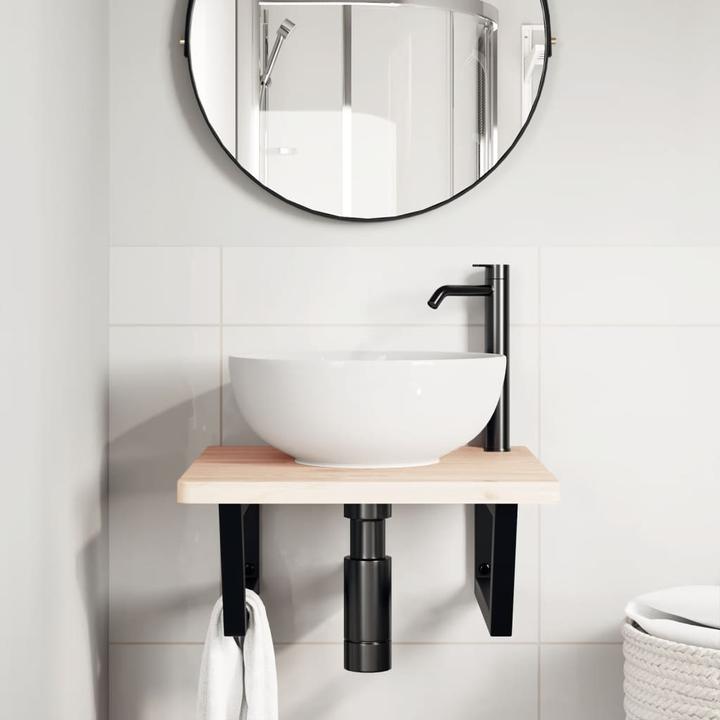 Immagine prodotto VidaXL Mensola per lavabo a parete e faggio