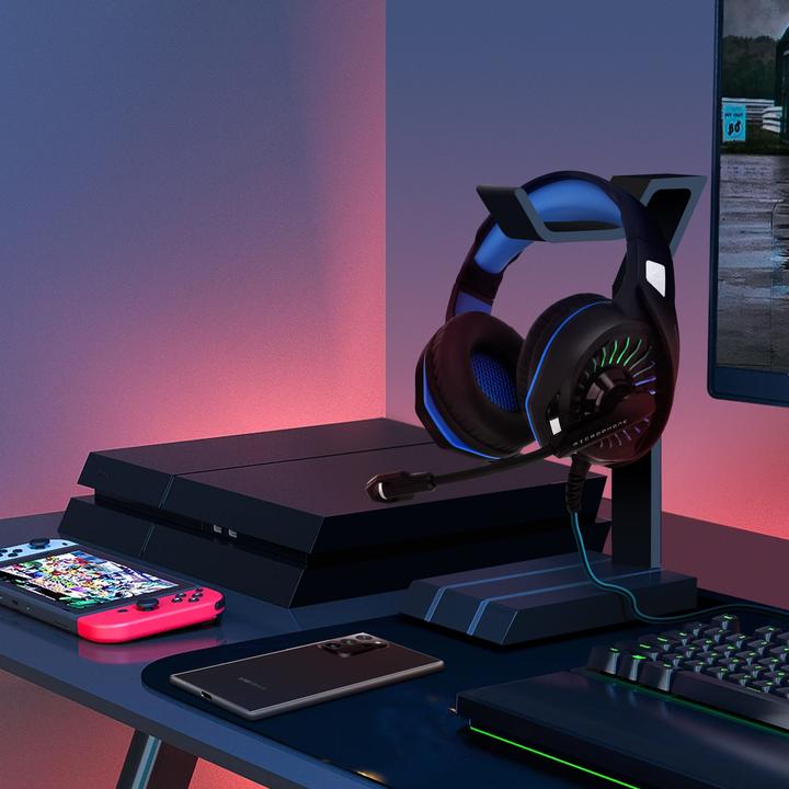 Actual product image LinQ GM6020 gamer headset RGB light (Cable)