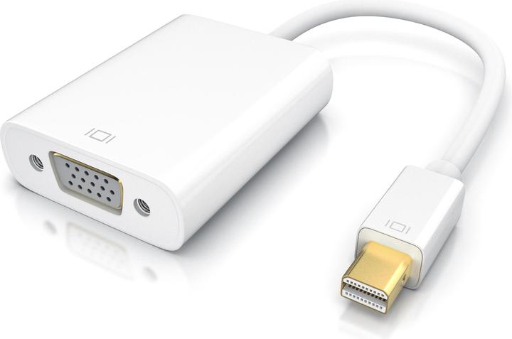 Produktbild CSL Mini DisplayPort zu VGA Video-Adapter, Full HD MiniDP Stecker zu VGA Buchse Adapter Kabel (VGA)