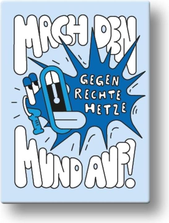 Immagine prodotto Spielköpfe Mach den Mund auf gegen rechte Hetze (Tedesco)