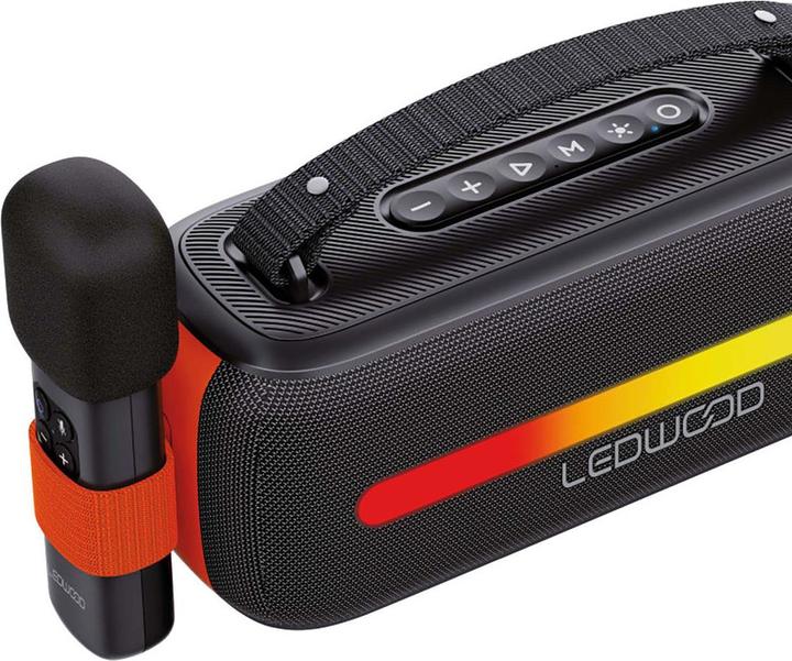 Image du produit Ledwood LD-ACC130-BT-BLK Karaoke-Lautsprecher (6 h)