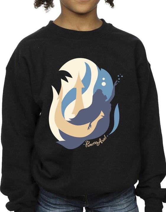 Immagine prodotto Disney The Little Mermaid Colour Silhouettes Felpa Ragazze (116)