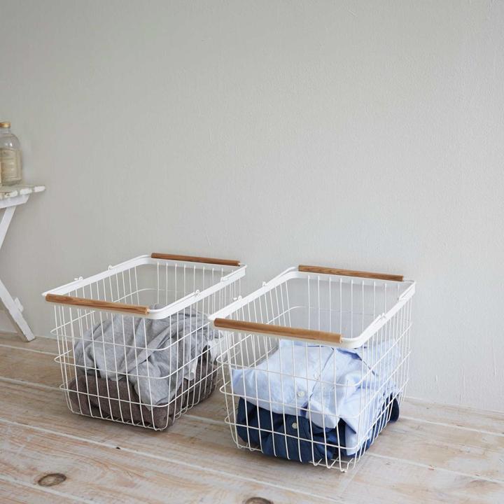 Actual product image Yamazaki laundry basket small - Tosca - White (1100 l)
