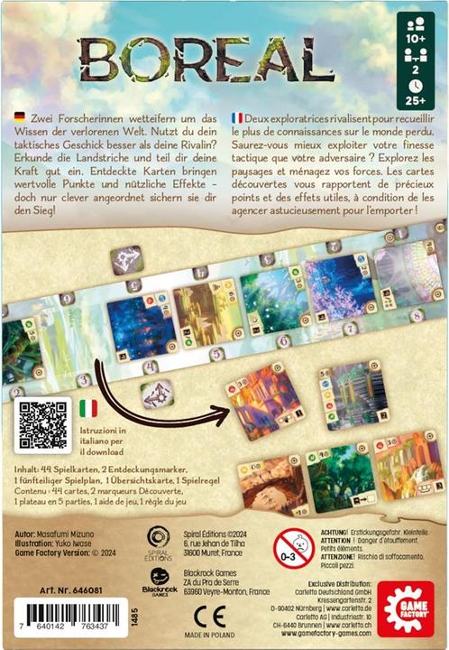 Actual product image Game Factory Boreal (mult) (MQ6) (French, Italian, German)