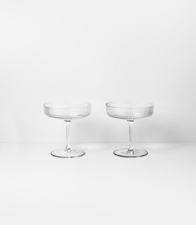 Immagine prodotto Ferm Living Ondulazione (15 cl, 2 Occhiali, Bicchieri da champagne)