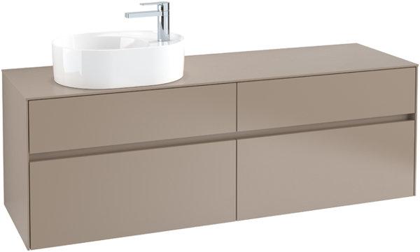 Actual product image Villeroy & Boch Collaro washbasin cabinet 1600x548x500 mm, 4 drawers, for washbasin left, C066L (167 x 62 x 57 cm)