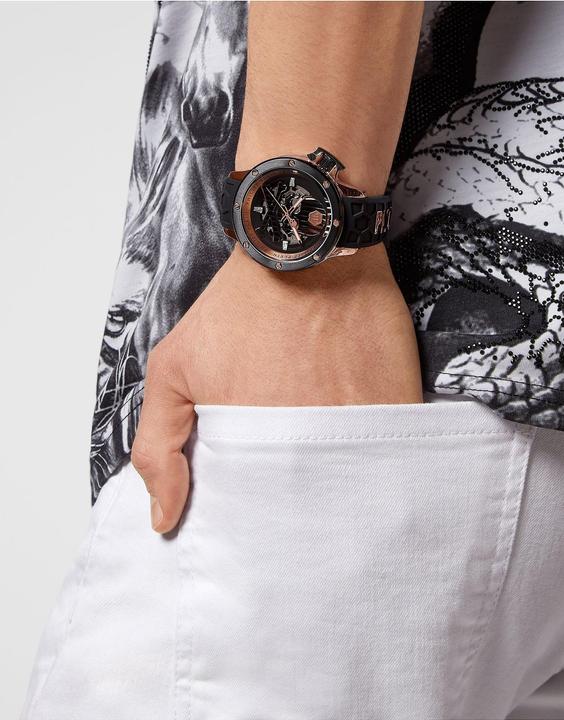 Actual product image Philipp Plein PWUAA0623 Hyper Sport Automatic Mens Watch 46mm 5ATM (Analogue wristwatch, 46 mm)