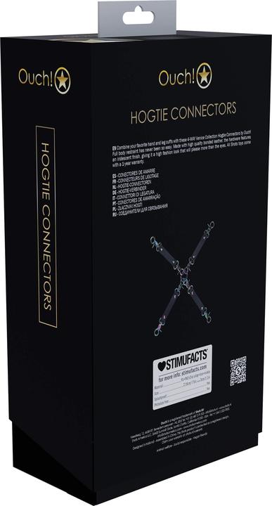 Actual product image Ouch! Venice Collection - Hogtie Connectors - Black