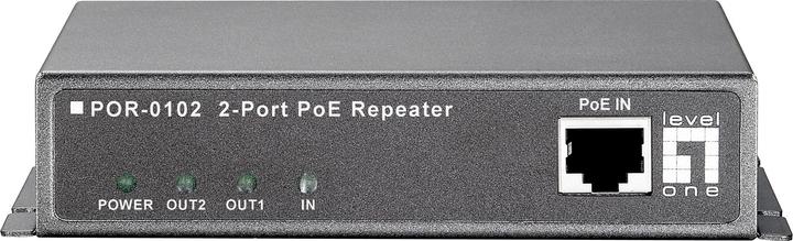 Image du produit LevelOne POR-0102 : Extender PoE 2xRJ45,100m (Rallonge)