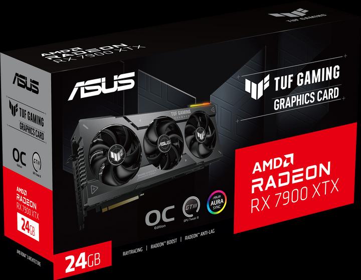 Actual product image ASUS TUF GAMING Radeon RX 7900 XTX OC Edition (24 GB)