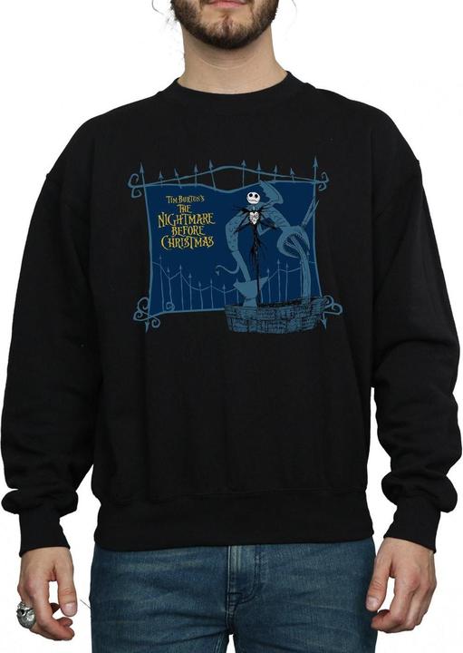 Actual product image Disney Mens Nightmare Before Christmas Jack And The Well Sweatshirt (XXL)