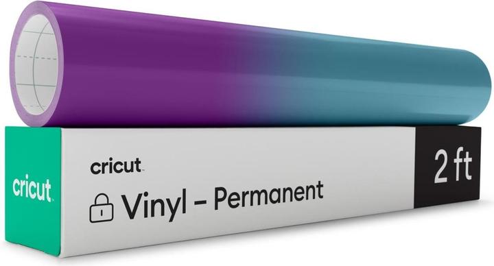 Cricut Vinylfolie Wärmeaktiviert 30 x 60 cm, Violett/Türkis (1 x)