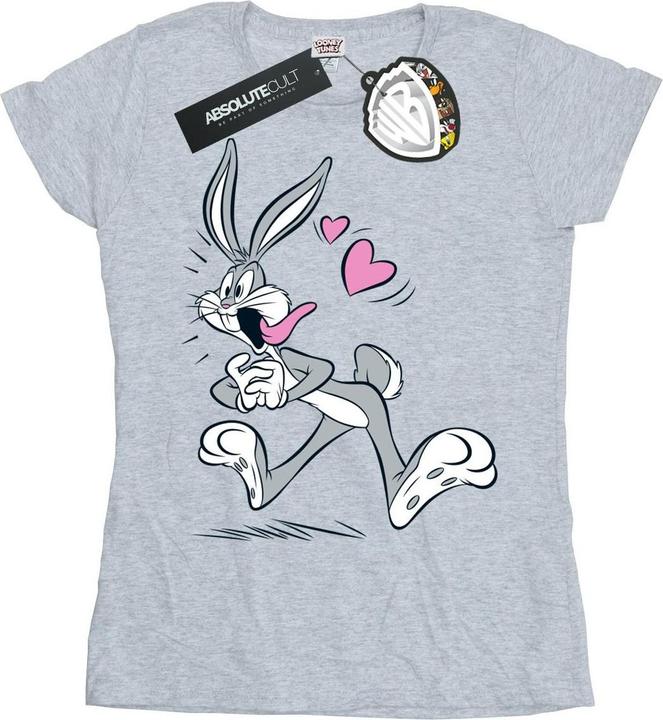 Actual product image Looney Tunes Womens/Ladies Bugs Bunny In Love Cotton T-Shirt (XL)