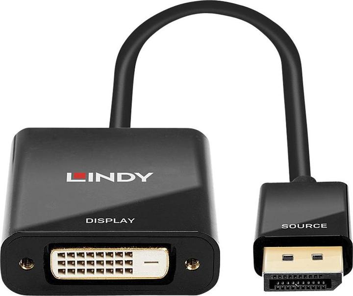 Actual product image Lindy DisplayPort to DVI-D Adapter (active, Eyefinity, Surround, Collage compatible) (DVI, 15 cm)
