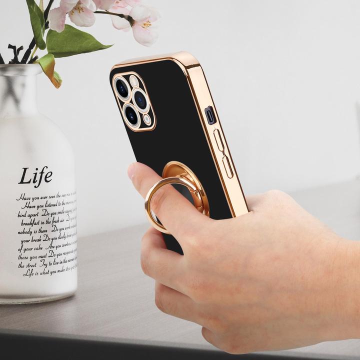 Produktbild Cadorabo Hülle für Apple iPhone 11 PRO MAX im TPU mit Kameraschutz und Ring LM089 Style (Apple iPhone 11 Pro Max)