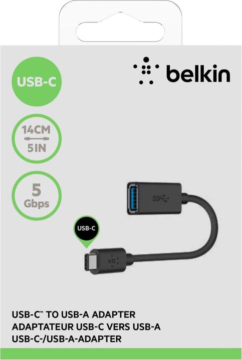 Produktbild Belkin USB 3.0 (0.14 m, USB 3.0, 18 W)
