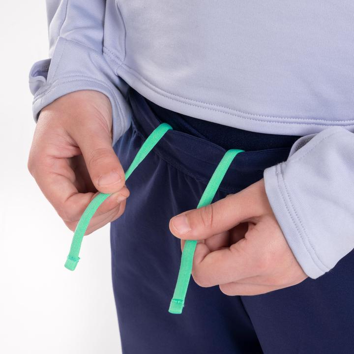 Produktbild Kiprun Laufhose Kinder warm mit Reissverschluss - Warm 900 dunkelblau/grün (122)