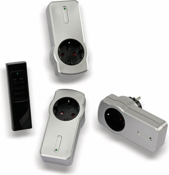 Produktbild REV Funk-Steckdosen-Set 3+1 2300W (3 x, CEE 7/3)