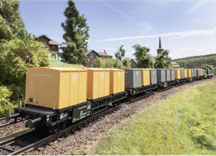 Produktbild Trix H0 24162 H0 Behältertransport-Doppelwagen der DB (Spur IV)