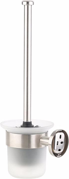 Produktbild BadeStern Edelstahl/Glas-WC-Garnitur zur Wandmontage