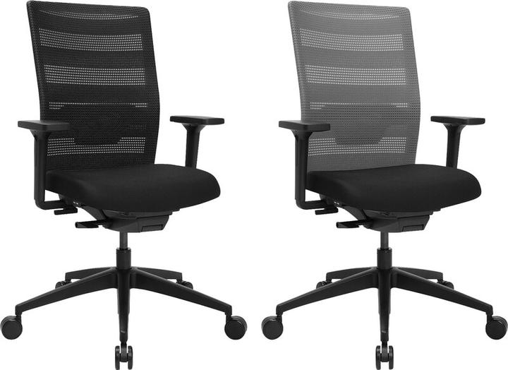Immagine prodotto Topstar Sedia girevole da ufficio AirWork, con braccioli, sincromeccanismo, nero