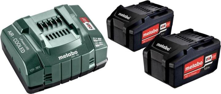 5.2 Ah fast charger ASC 145, 2 x Li-Power battery pack 18 V
