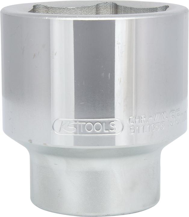 Produktbild KS Tools 1" Sechskant-Stecknuss kurz (55 mm)