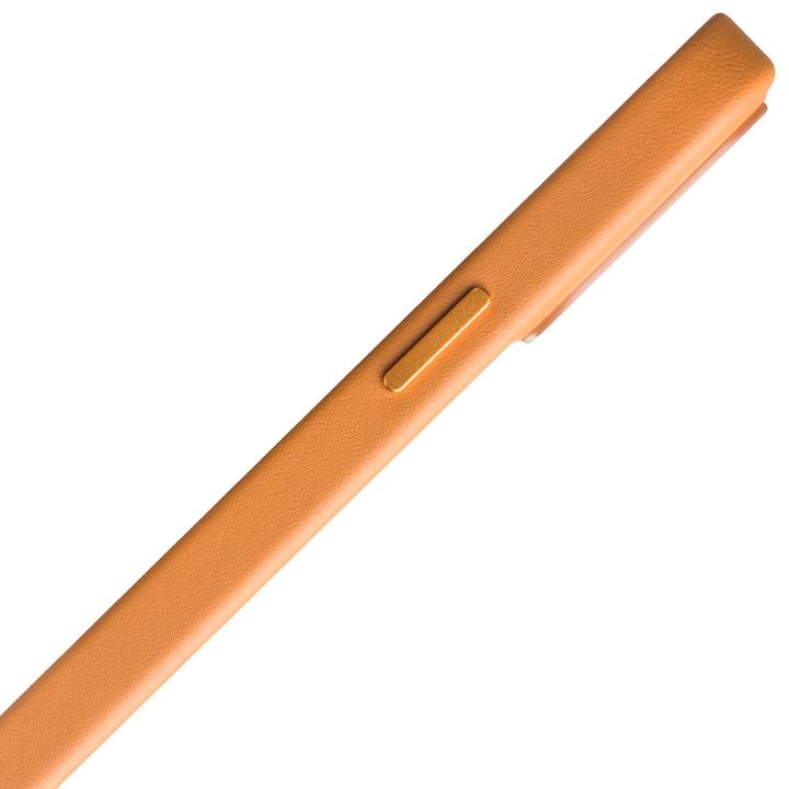 Actual product image QiAlino Sleeve (MagSafe compatible) Orange (Apple iPhone 14)