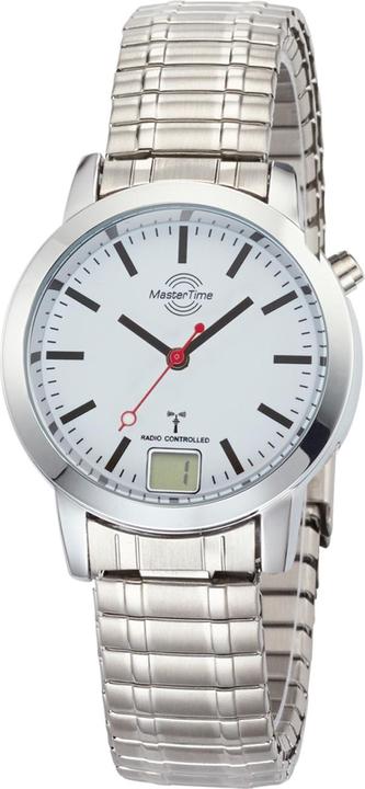 Master Time MTLA-10591-11M Funk Basic Bahnhofsuhr Damen 34mm (Analoguhr, Digitaluhr, 34 mm)