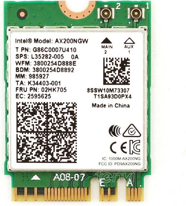 Immagine prodotto Intel AX200.NGWG con vPro (M.2 A Chiave, M.2 E Chiave)