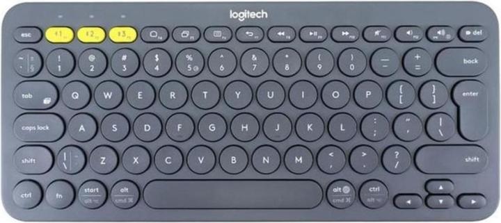 Logitech K380 Multi-Device Bluetooth (920-007582), Pilka (Eng. Int., Wireless)