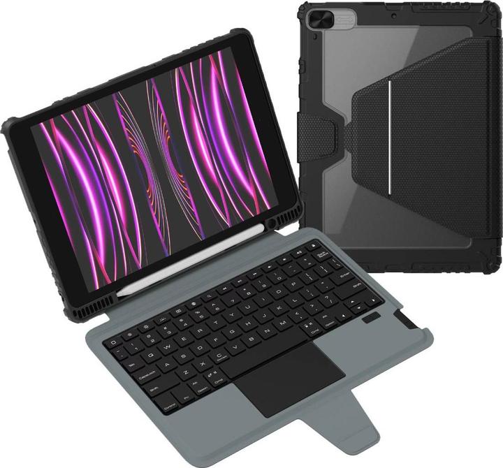 Actual product image NoName Bumper Link Keyboard Case (Backlit Version) for iPad 10.2 2019/2020/2021 Black (DE, iPad 10.2 2019)