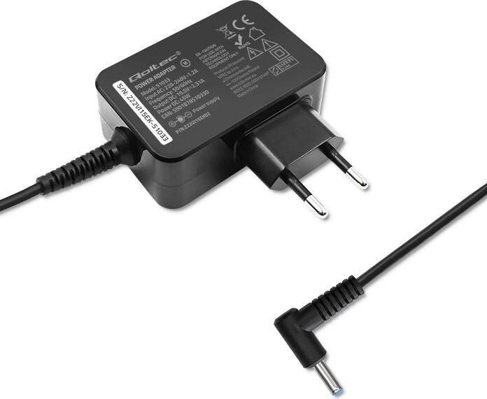 Image du produit Qoltec 51030 Adaptateur secteur Rocka Ultrabook HP 45W 19.5V 2.31A 4.5x3.0 Pin (45 W)