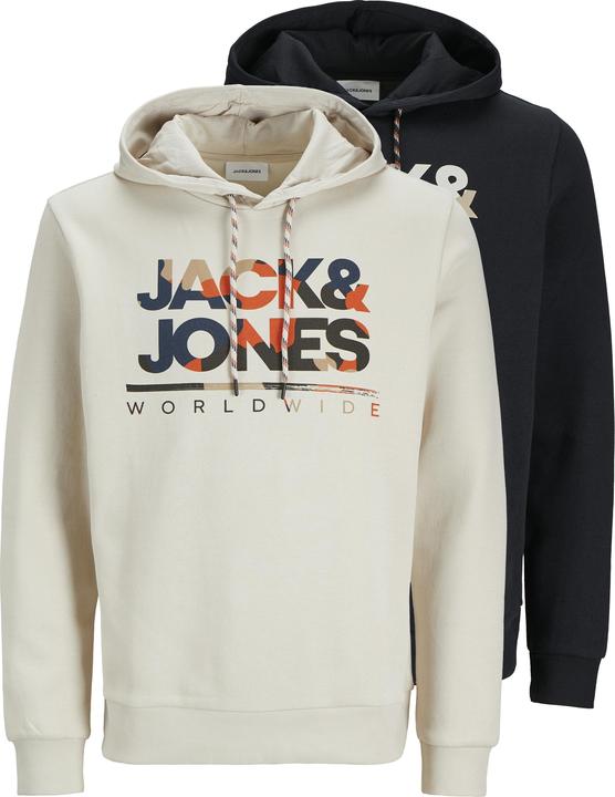 Actual product image Jack & Jones Jjluke Sweat Hood 2pk Mp (XXL)