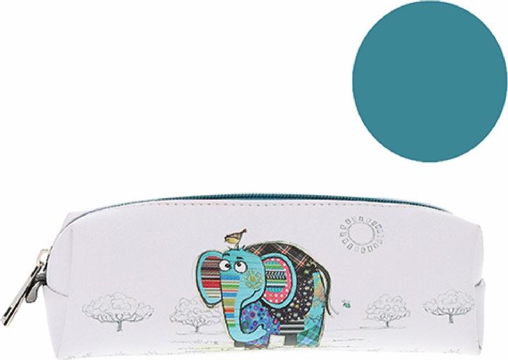 Actual product image Kiub square elephant pencil case in pu kook
