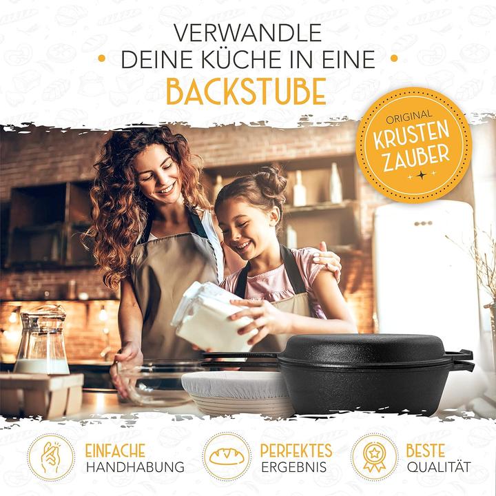 Actual product image Krustenzauber Bread pot (26 cm, Casserole + Stewpot, Cast iron)