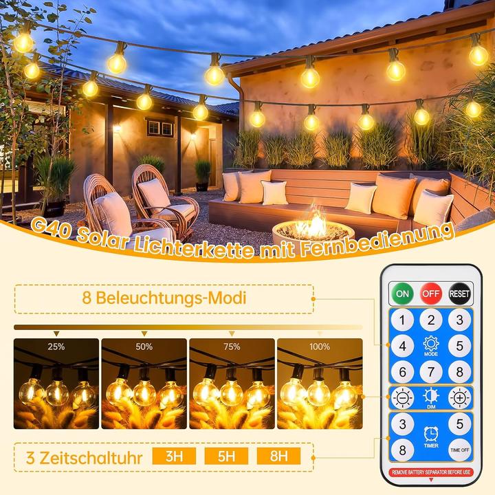 Image du produit Lumina Swiss Solar LED Lichterkette ProControl 30m (30 m)