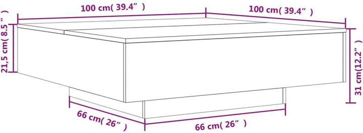 Immagine prodotto VidaXL Ezra (100 x 100 x 31 cm)