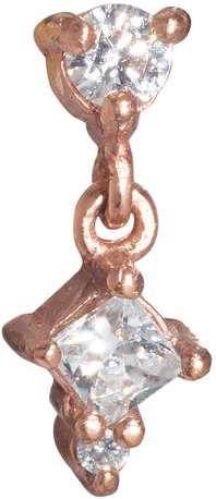 Produktbild Bijouteria Dermal-Anchor Aufsatz (Chirurgenstahl 316L, PVD Beschichtung (goldfarbig), Kristall)