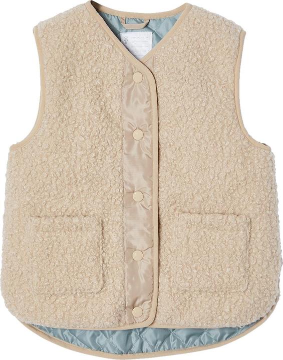 Vertbaudet Wattierte Mädchen Weste aus Teddyfleece mit Recycling-Polyester (146)