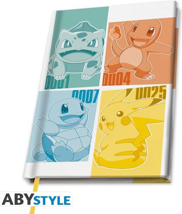 Image du produit ABYstyle Pokemon A5 Notebook: Kanto Starters (A5)