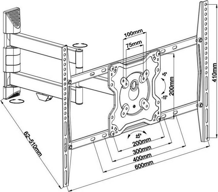 Immagine prodotto Neomounts Supporto da parete per TV Supporto da parete per schermo piatto (Muro, 70", 40 kg)