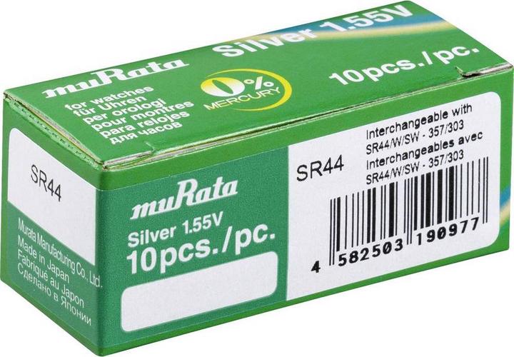 Immagine prodotto Murata Pila a bottone ossido di argento n 303 (10 pz., 160 mAh)