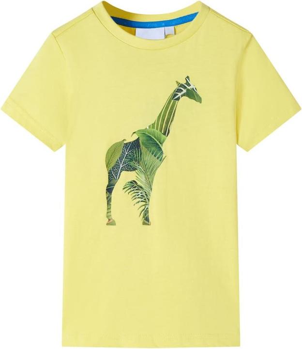 VidaXL Kinder-T-Shirt Gelb 128,Material: 100 % Baumwolle,Farbe (128)
