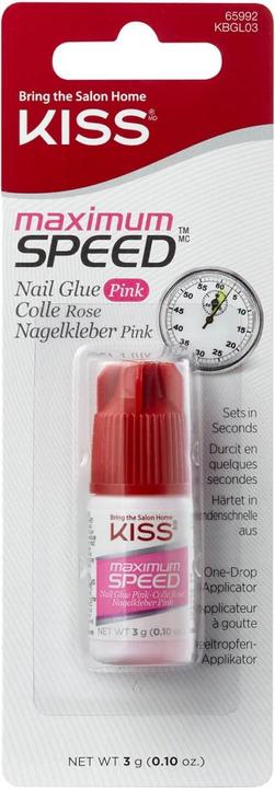 KISS Nails - Maximum Speed Pink Nail Glue (Nagelutensil, Braun, Blond)