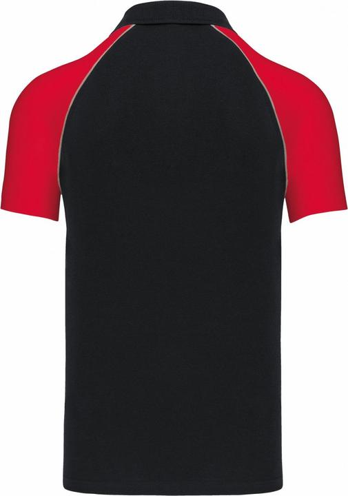 Actual product image Kariban Mens Contrast Pique Baseball Polo Shirt (XL)