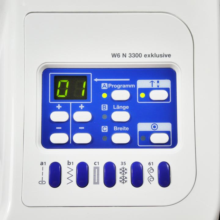 Actual product image W6 Sewing machine N 3300 Exclusive, sewing, patching, quilting